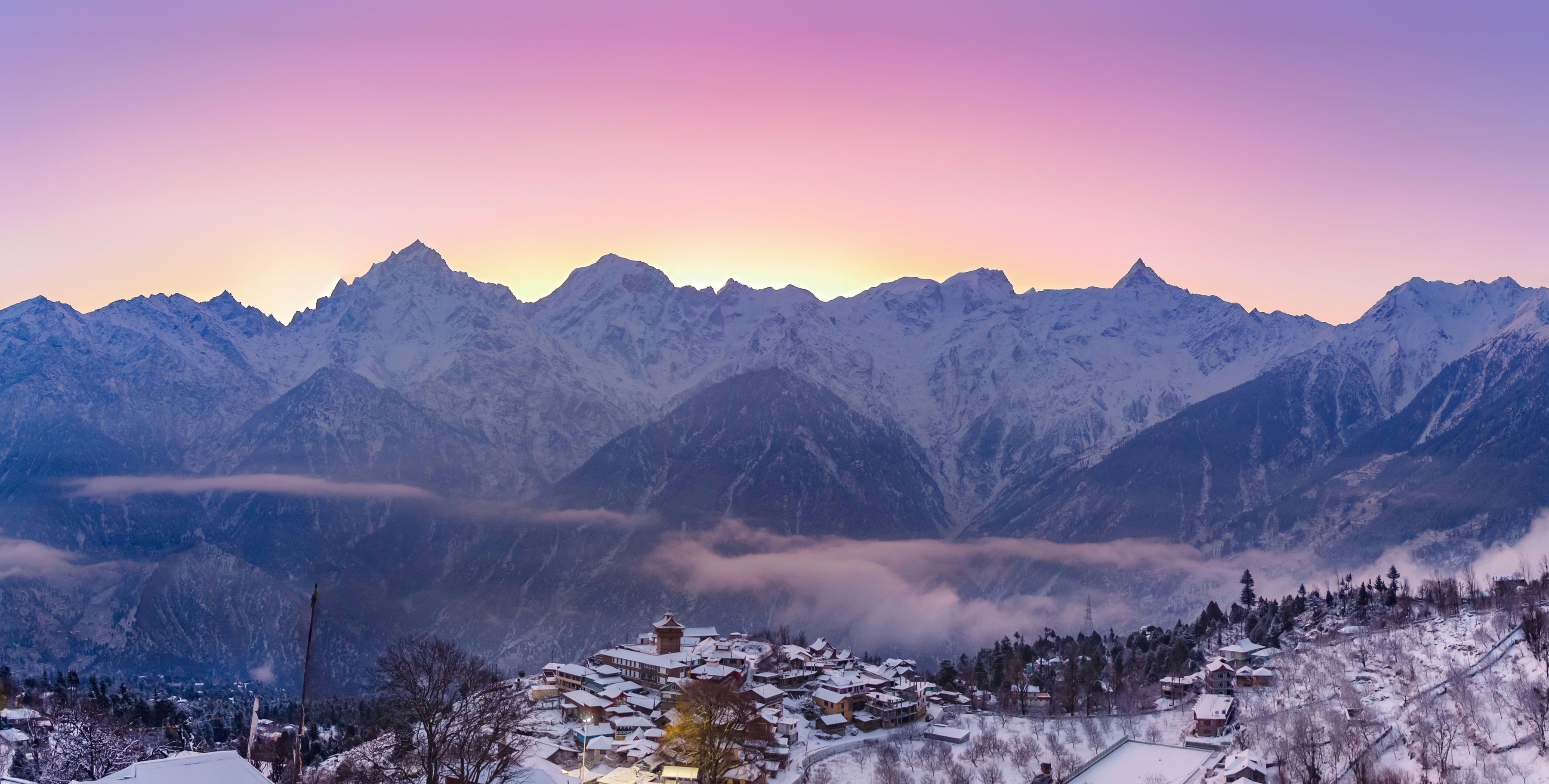 The Kinner Kailash range in Kinnaur district, Himachal Pradesh